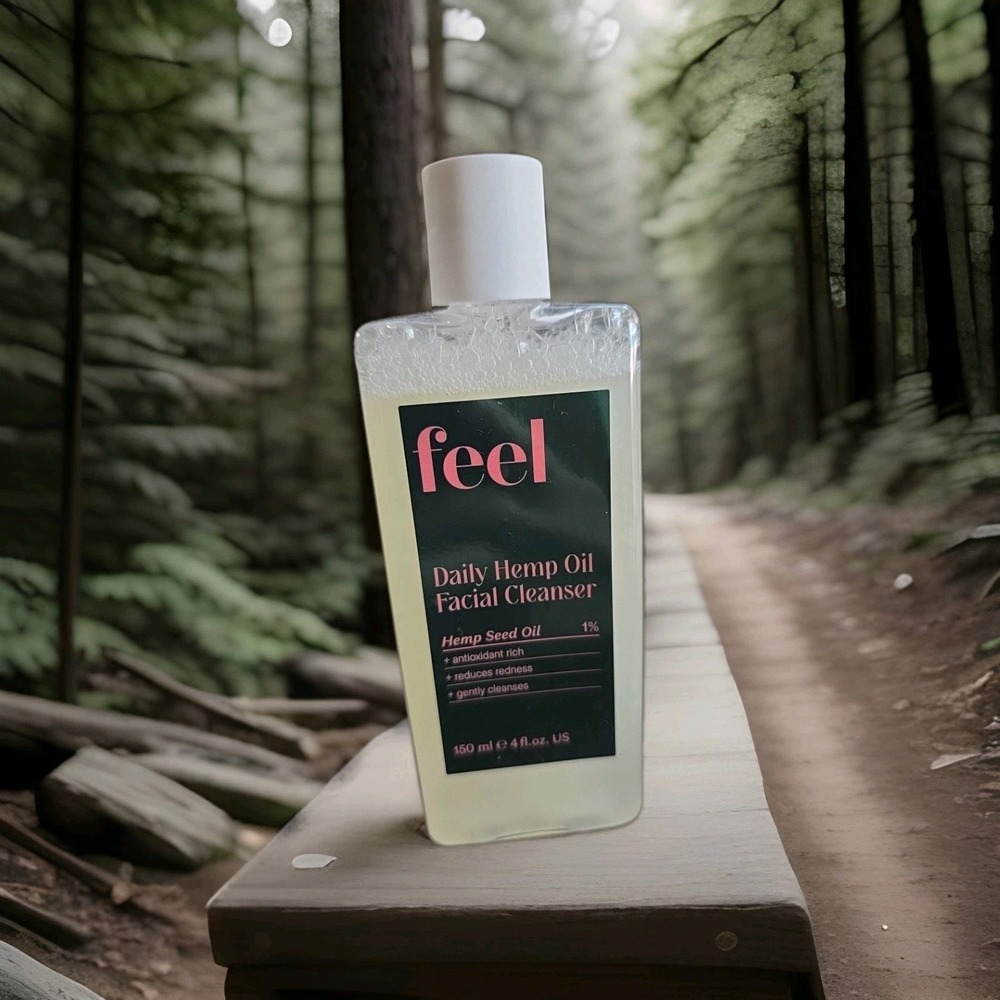 Feel Daily Hemp Oil Facial Cleanser 4oz New Sealed Antioxidant Redness Relief